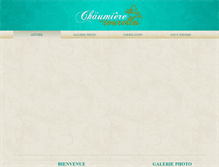 Tablet Screenshot of chaumieredestourelles.com
